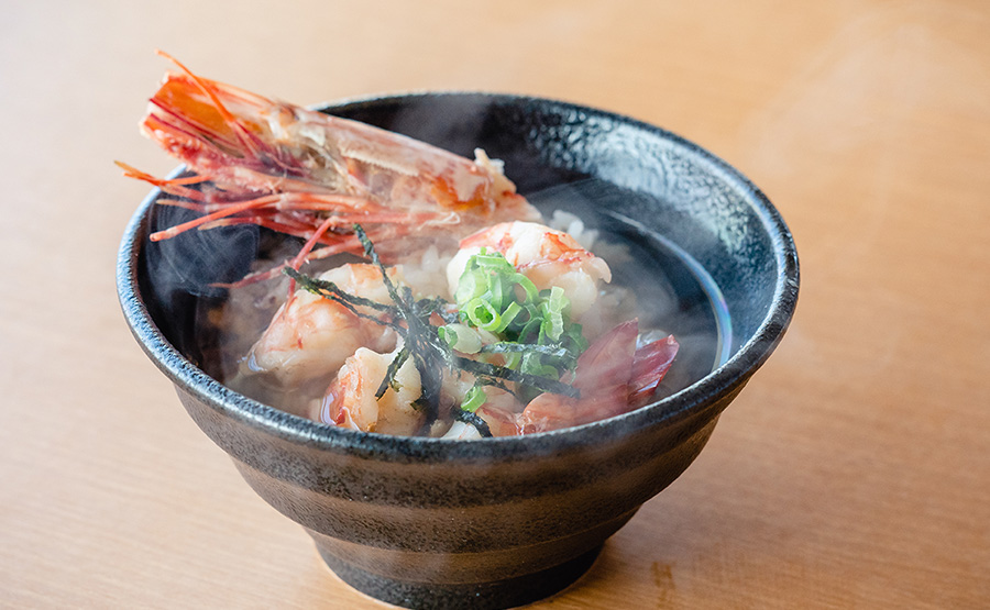 島の足赤えび出汁釜めし