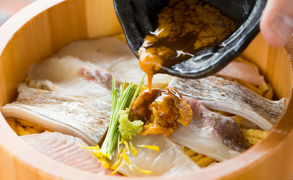 淡路島絶品生うにの海鮮ひつまぶしの美味しいお召し上がり方2
