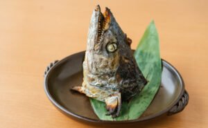 サワラのかぶと焼き