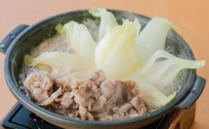 新玉ねぎの花咲塩すき焼膳